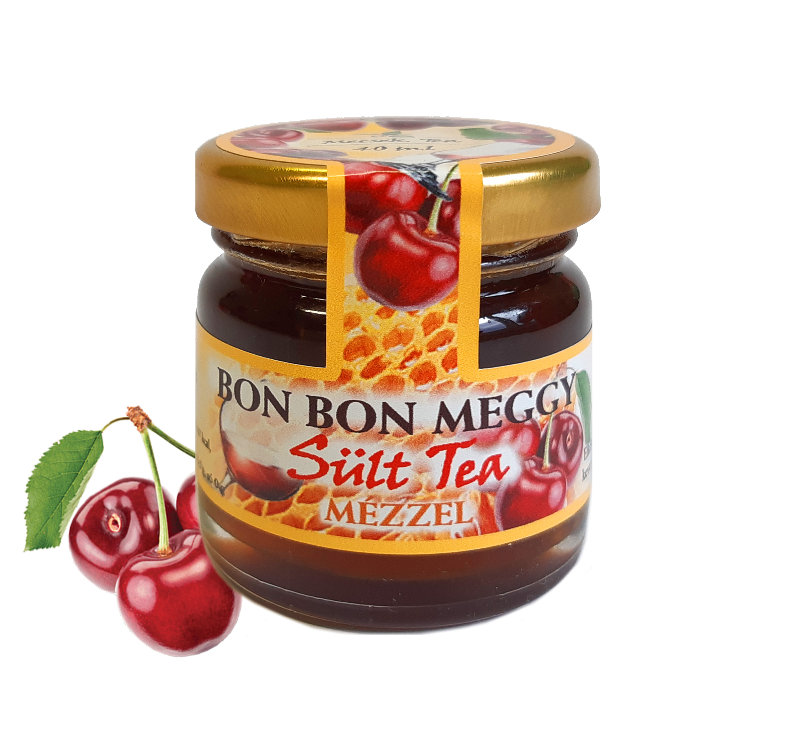 Bon bon meggy Sült Tea mézzel