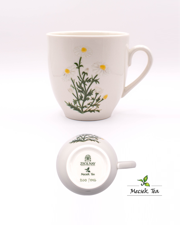 Zsolnay - Mecsek Reggeliző bögre kamilla dekorral