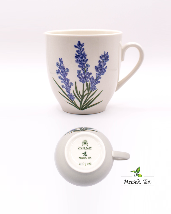 Zsolnay - Mecsek Reggeliző bögre levendula dekorral