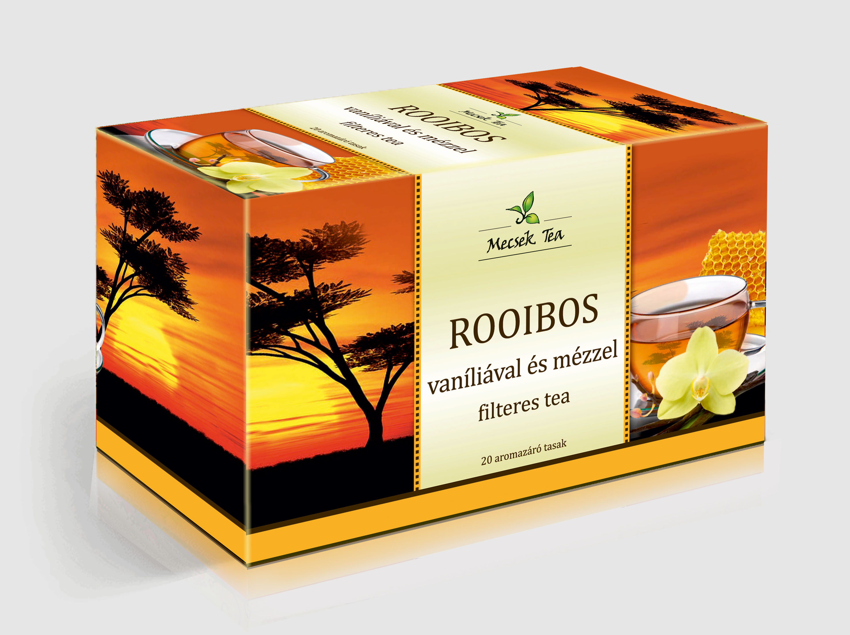 Rooibos tea vaníliával és mézzel