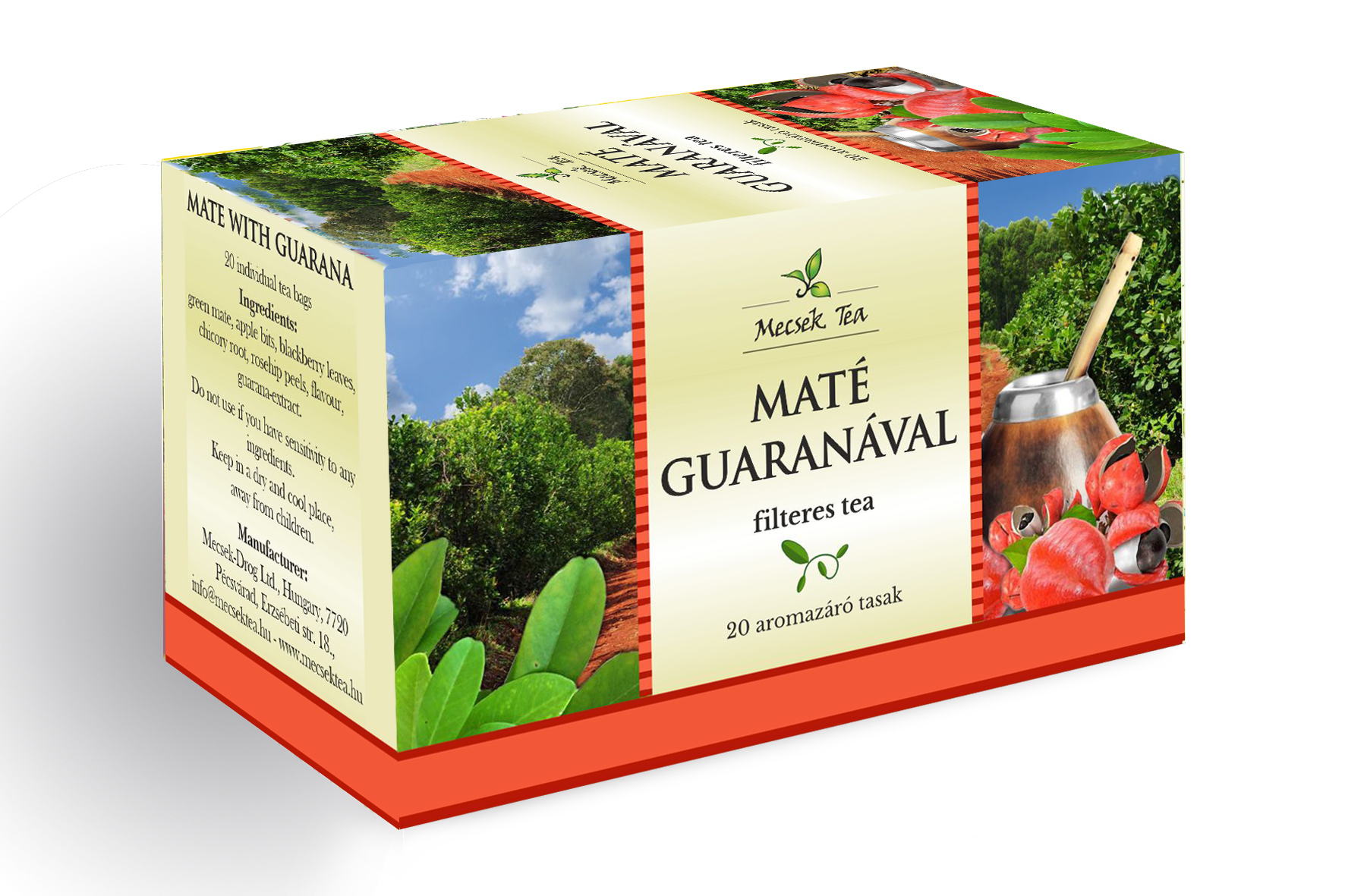 Maté guaranával tea